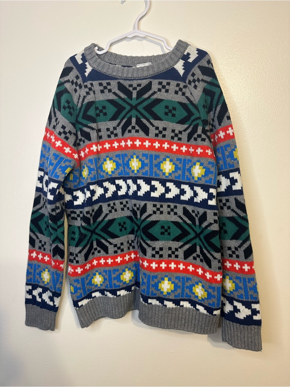 Hanna Andersson Multicolor Patterned Crewneck Sweater